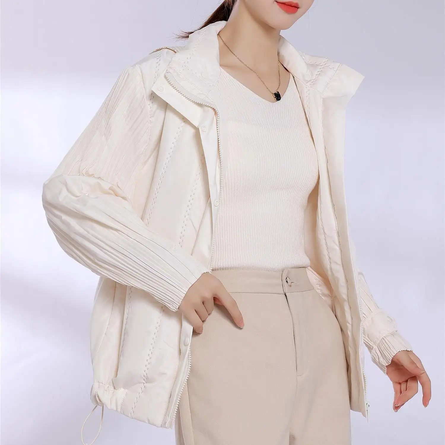 Pleated Cardigan Dress Manufacturer - - Pleats Clothing 5