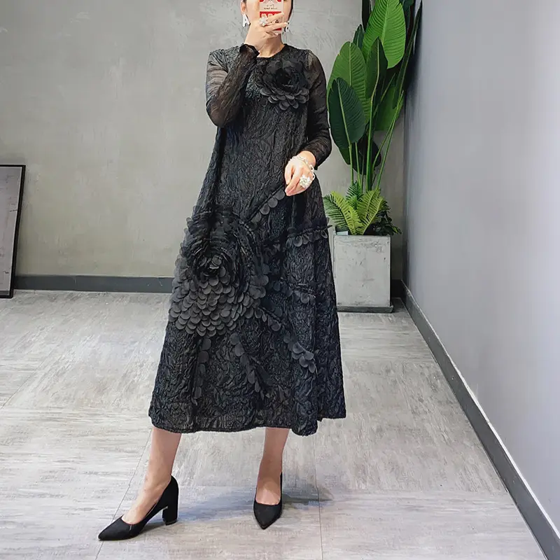 Pleated Gown Pleated Dress by Pleats Clothing 4
