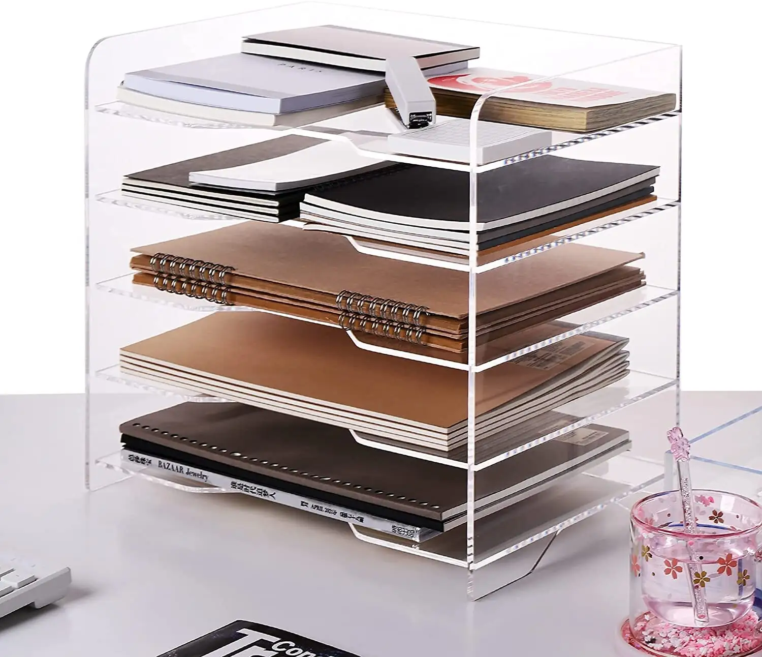 Clear Acrylic Letter Tray Custom Logo - - HQ ACRYLIC 4