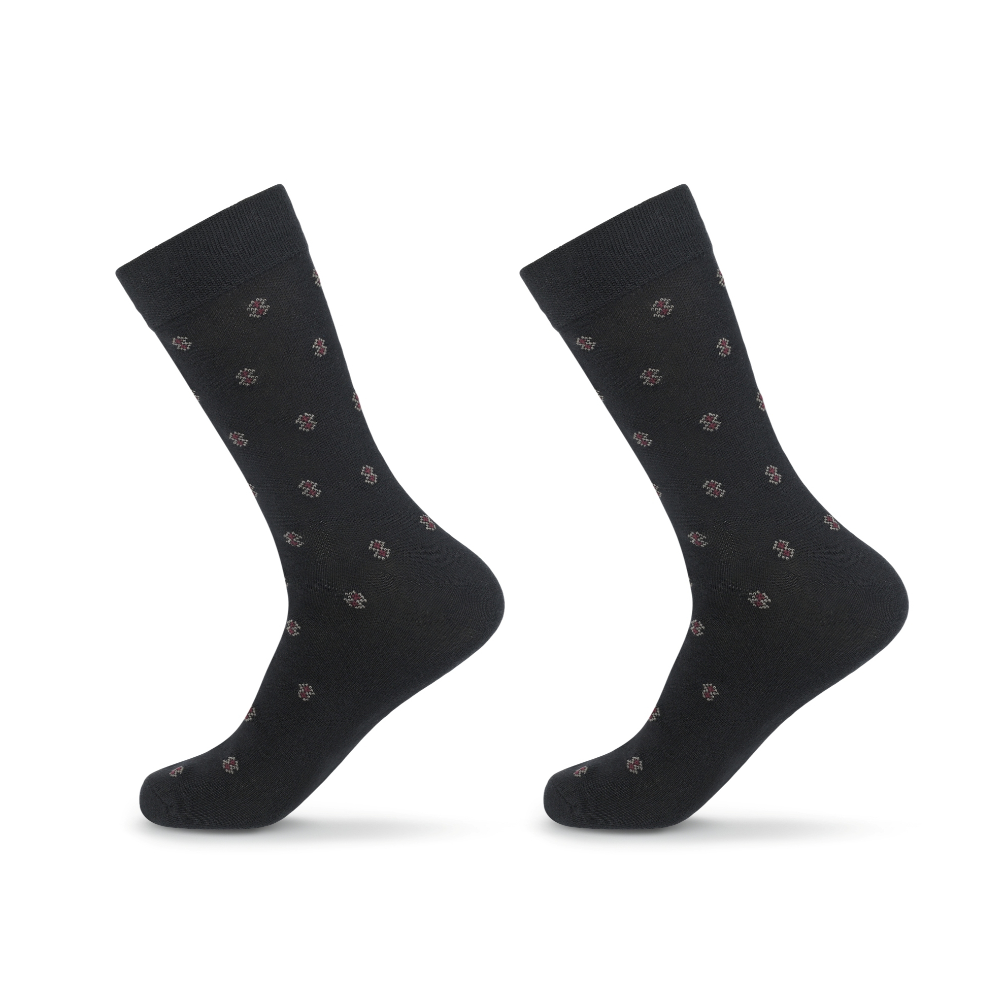 Chaussettes Business Casual en coton pour hommes en noir gris marine - personnalisables et anti-odeur 1