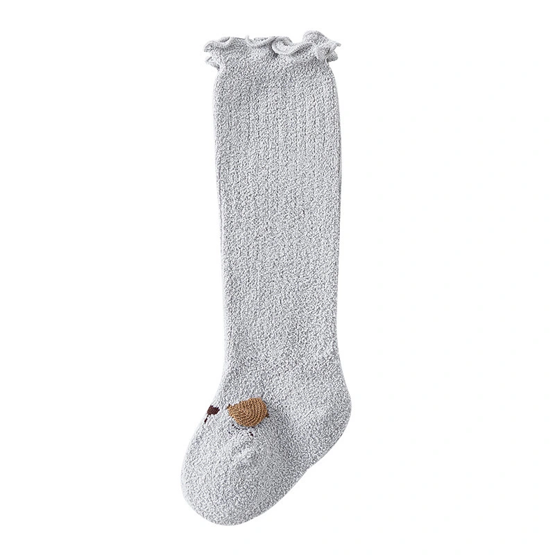 Calcetines suaves de invierno para interiores hasta la rodilla para bebés y niños pequeños 1