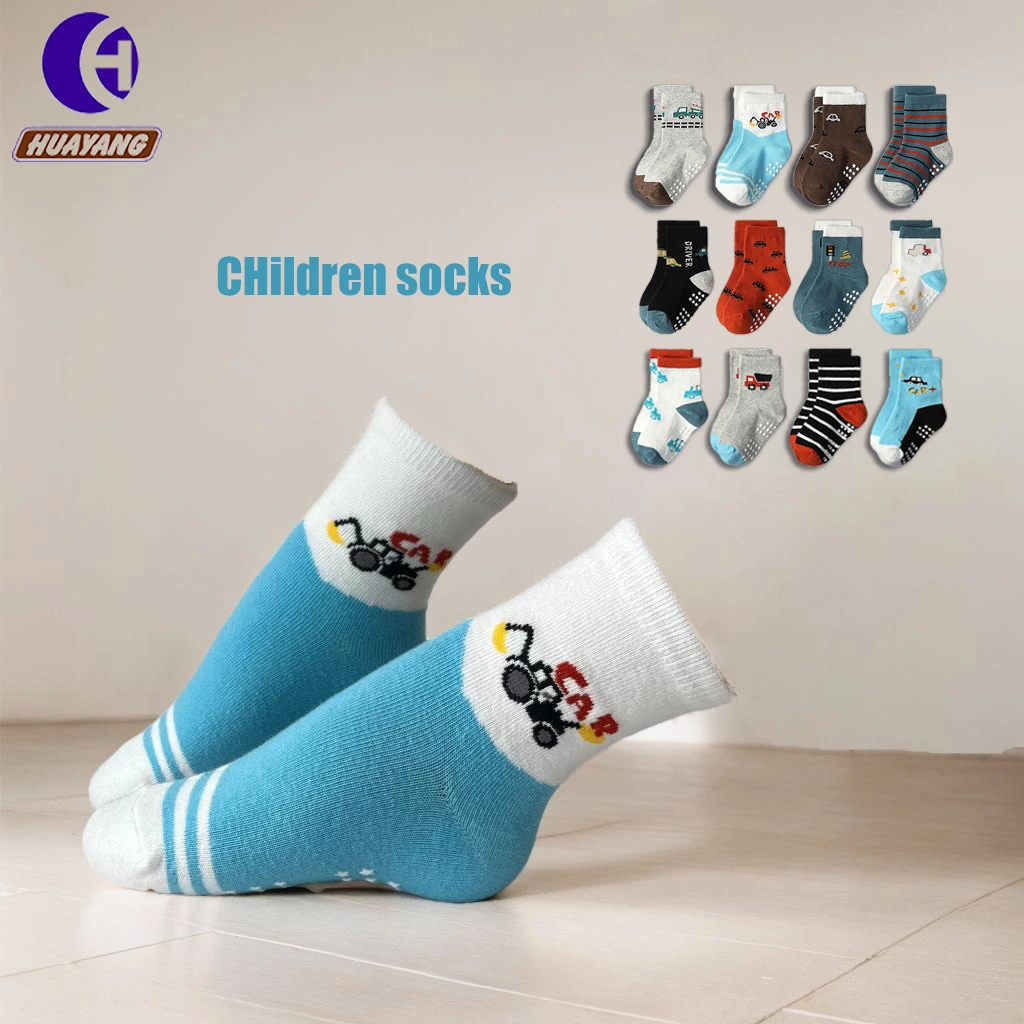 Calcetines de punto antideslizantes para niños: cómodos y de alta calidad, 12 pares 1