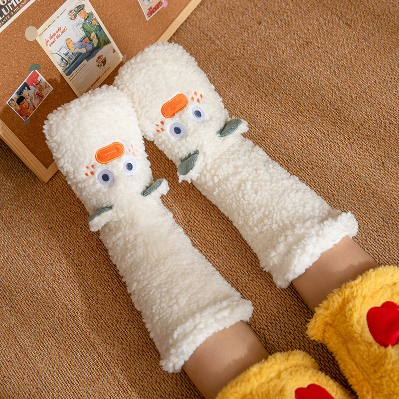 Warm Fuzzy Home Socks - One Size Ladies Girls Sheep Duck Rabbit Pattern Socks 1