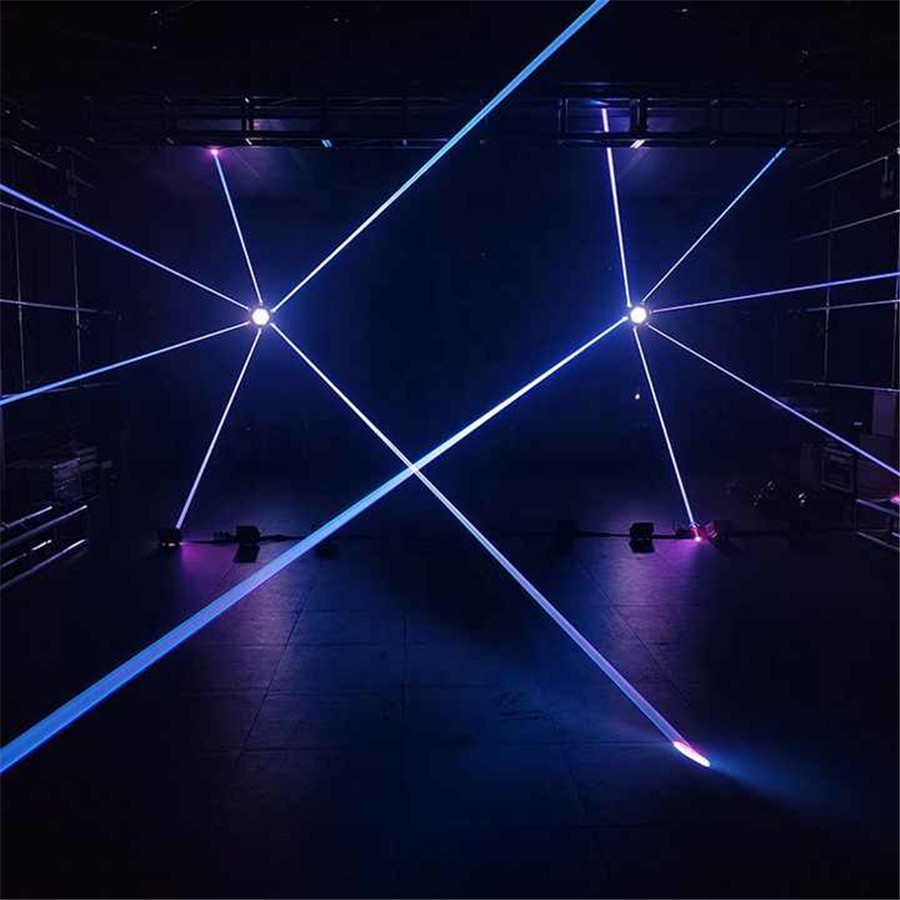 Lumière laser à tête mobile LED RVB 12 W 5
