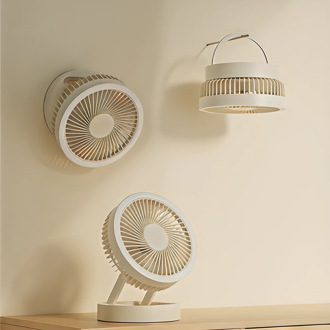Smart LED folding fan 1