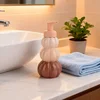 Dispensador de jabón líquido con forma de calabaza - Dispensador de jabón líquido con temática de otoño y Halloween, bonito diseño de cerámica para el baño. 6