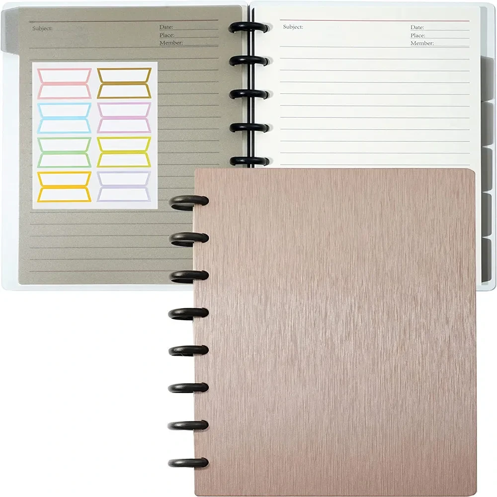 Блокнот на кольцах, настраиваемый, спиральный, с возможностью замены блоков. 1