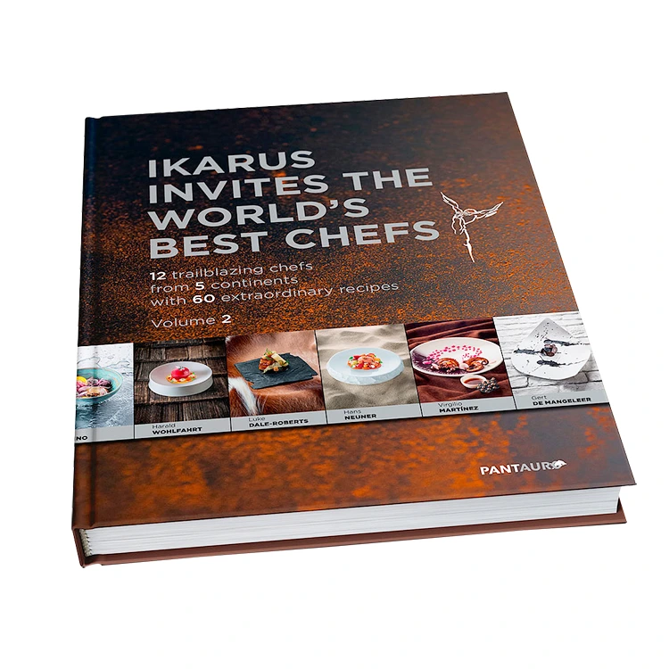 Customized OEM Factory Competitive Price Hard Board Cover Uncoated Nature Paper Cook Books 1