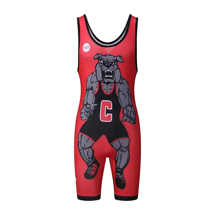 Ardchaighdeán Oem Spandex Plus Priontáil Méid Suit Ardaithe Meáchain Singlets Wrestling Sublimated Mná Sublimation Iomlán 1