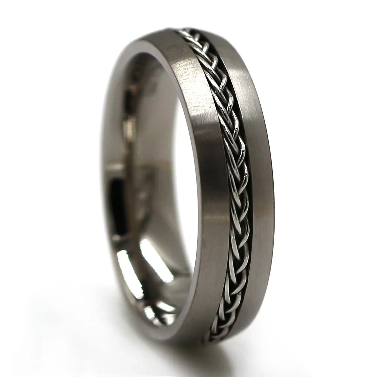 Titanium Ring With Wire 1