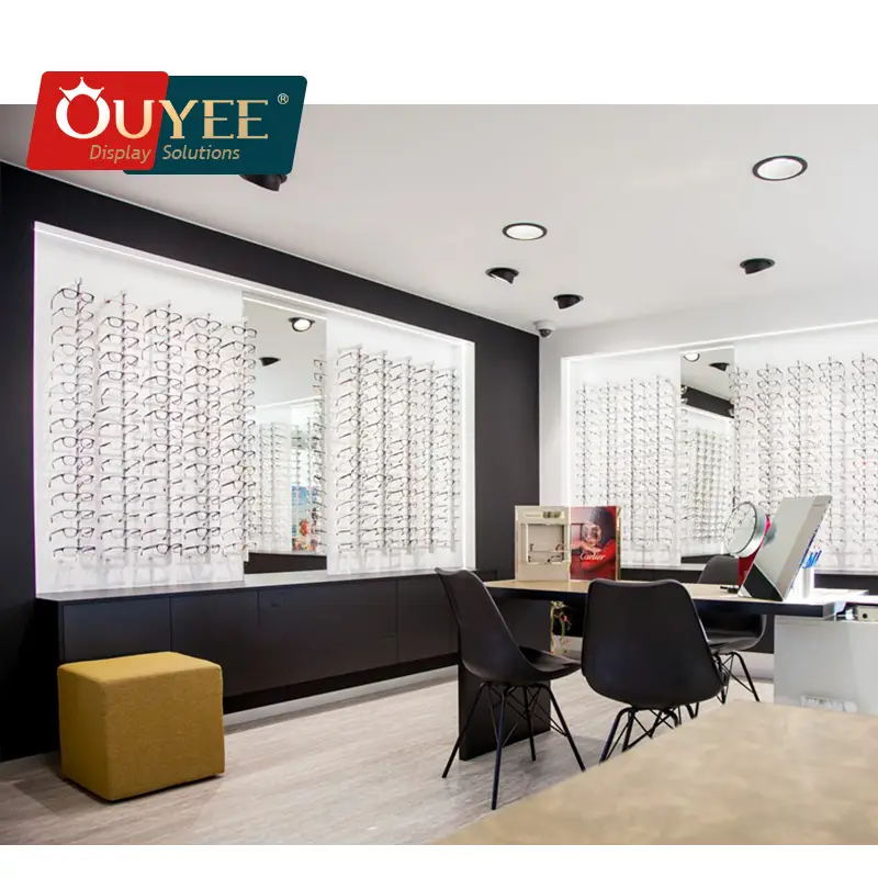 Vitrine de parede para armações de óculos - Suporte para loja de óculos 1