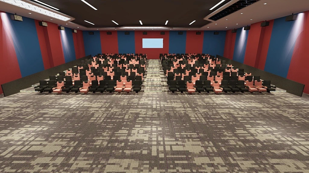 Tappeto in lana ignifugo insonorizzato per cinema, fabbrica di tappeti in Cina 7