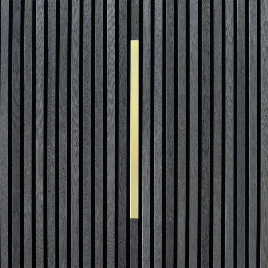 Wood Stainless Steel Edge Trim for Wooden Slat Acoustic Panels 100-300cm 1