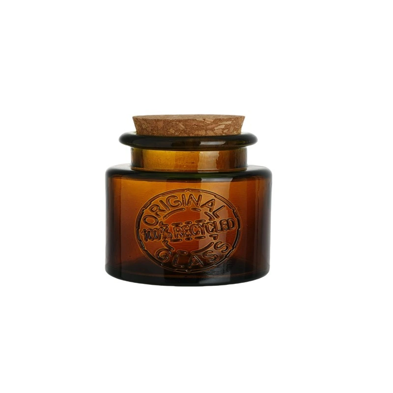 250ml Brown Recycled Glass Storage Jar Supplier 1