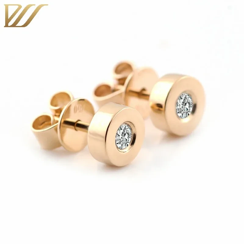 Top Vender 14K Jaune Gol Post 5cm Big Circle Moisstal Crystal Diamond Moucles d'oreilles Bling Bling Bling Rhinestone Hoop Oreads Boucles d'oreilles 1