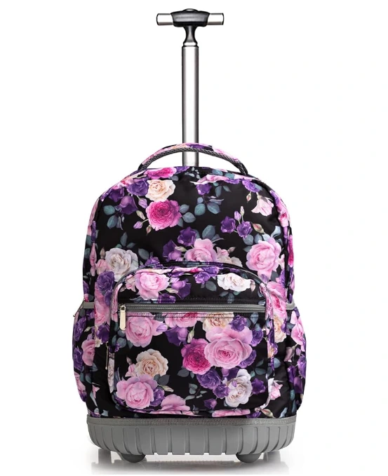 Wheeled Rolling Backpacks Multi-compartment College Books Laptop School Bag Business Trip Carry-on Rolling Backpack Trolley Kids 1