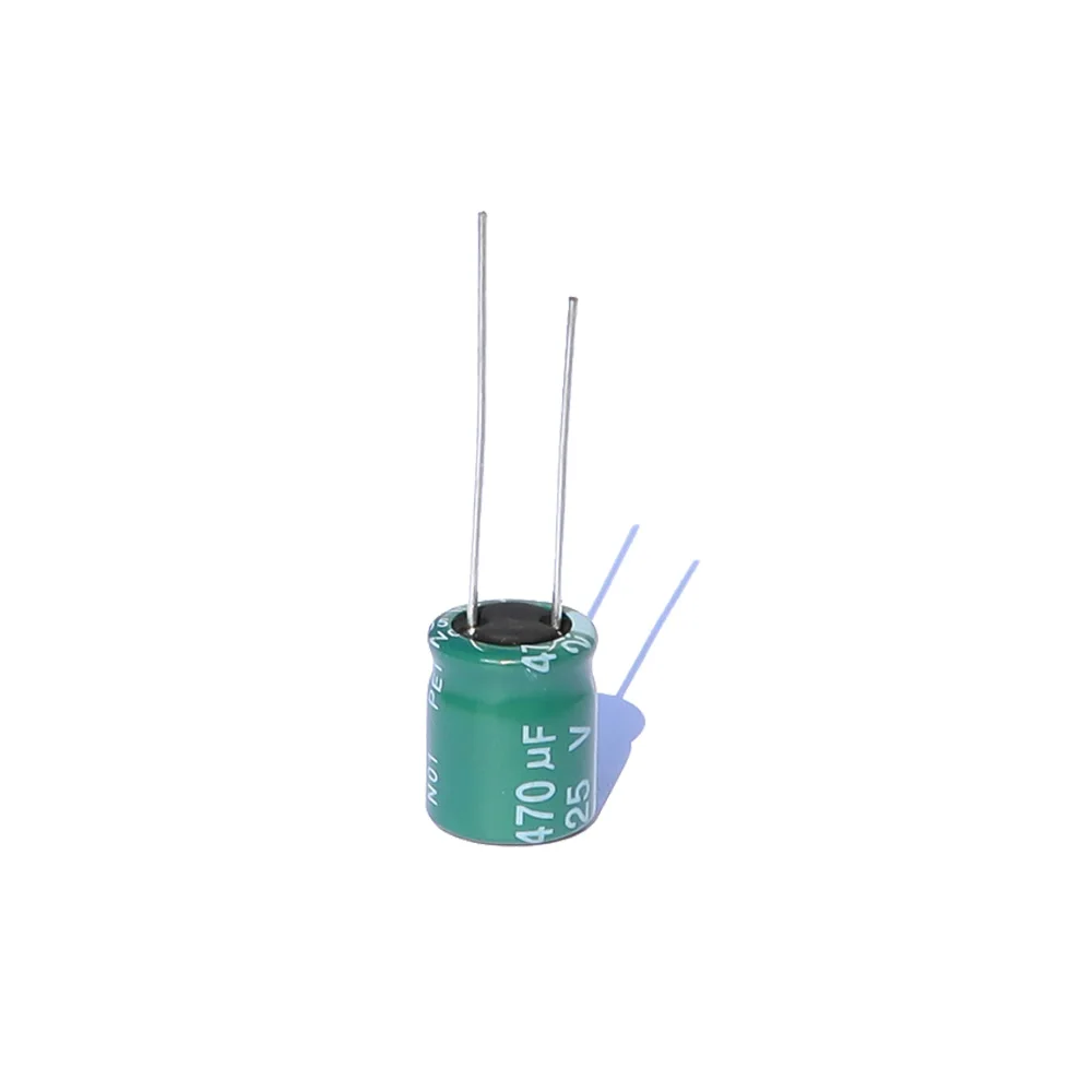 Capacitor de chumbo radial 1uf10uf100uf1000uf, 10v,16v,25v,50v,100v capacitor eletrolítico de alumínio para indústria de luzes led 6