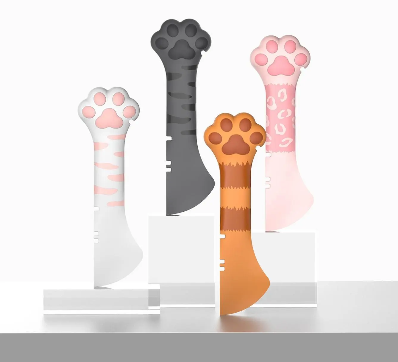 Ouvre-boîte multifonctionnel OEM/ODM, fournitures mignonnes pour animaux de compagnie, Kit de cuillères de mise en conserve avec caoutchouc pour mangeoire pour chat, vente en gros, & Xinchen 1