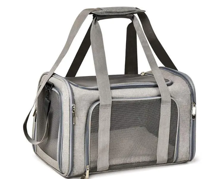 Vente en gros de transport pour animaux de compagnie Transporteurs pour chats approuvés par les compagnies aériennes pour chats de taille moyenne Petits chats Chiens Chiens de taille moyenne Transporteur pour animaux de compagnie approuvé par la TSA pour animaux de compagnie 15 Lbs-xinchen 1