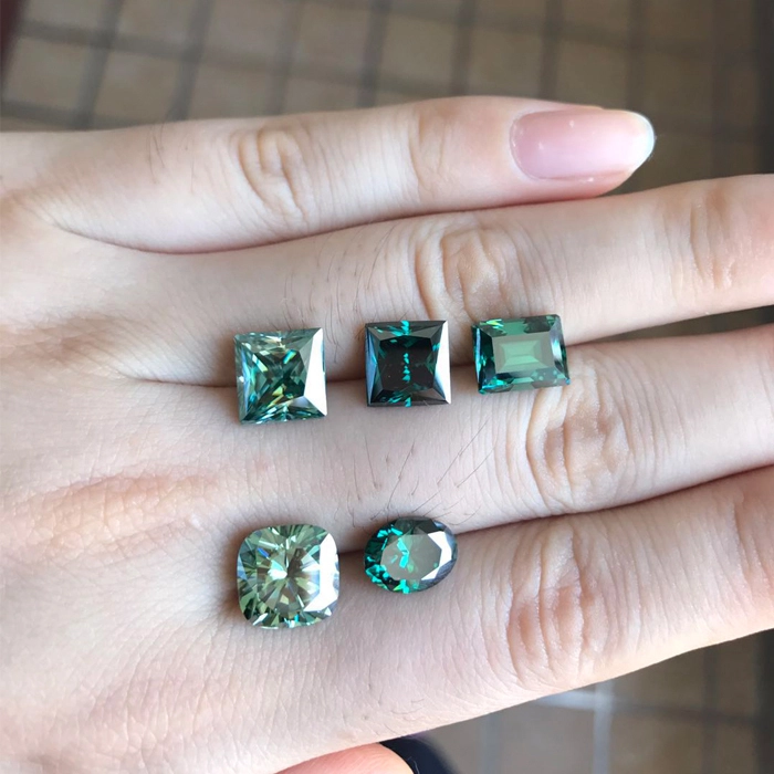 Provence Moissanite Stone Green/yellow/white/pink Synthetic Loose Gemstone Moissanite Diamond Stone 1