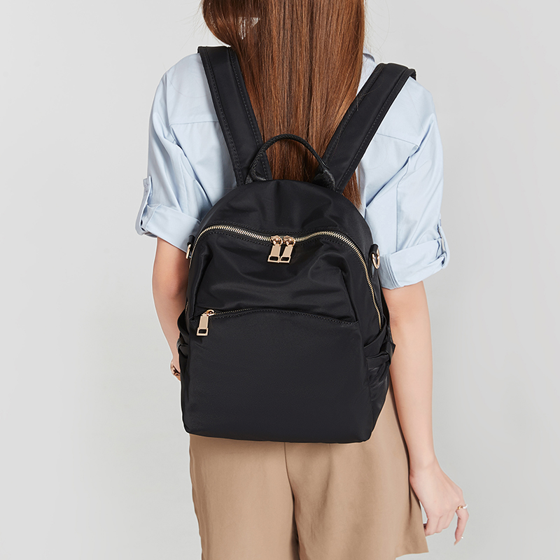 Custom Logo Outdoor Travel University Student Academy School Bag Fashion Simple Women Pu Waterproof Backpack 1