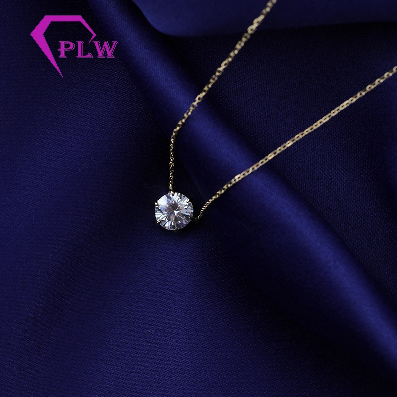 Collier pendentif en moissanite de 2 carats avec flèches et cœurs ronds de luxe 2025 1