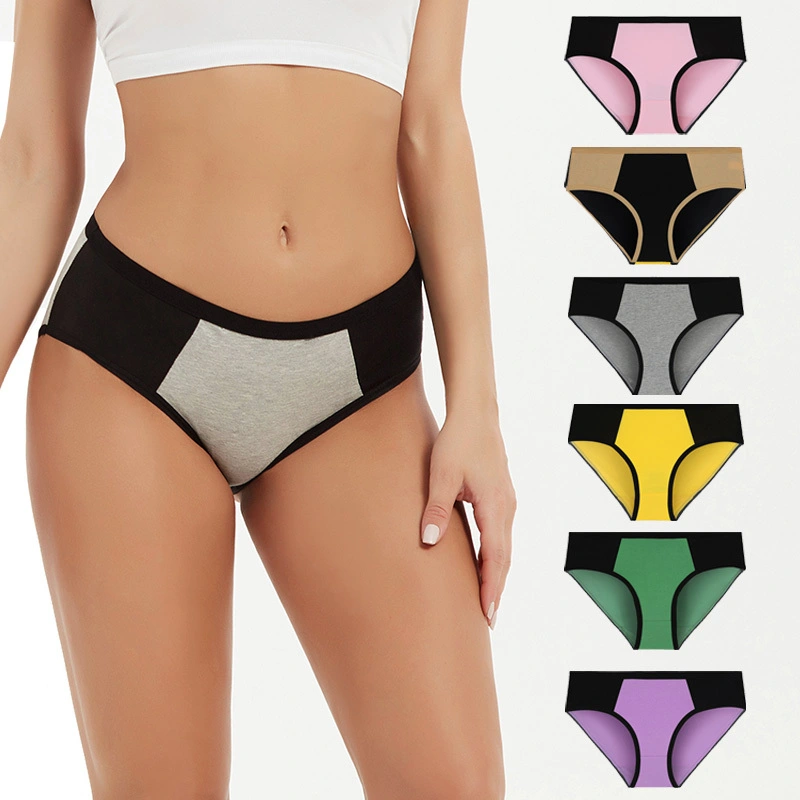 In- Stock Wholesale Comfortable Plus Size Seamless Cotton Spandex Lady Hipster Underwear Panties For Women 1