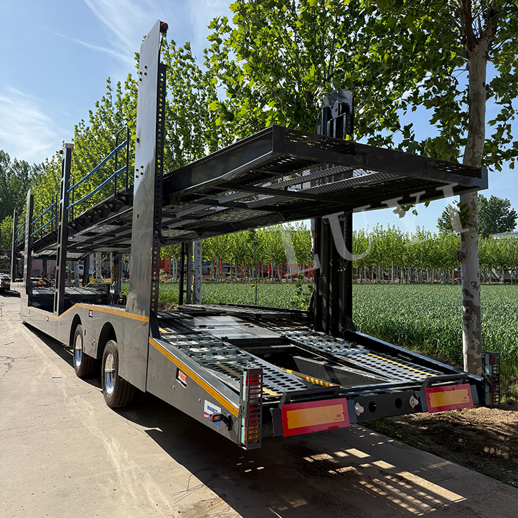 2 essieu 6 8 10 Transport de véhicule Trailer à chaud Vendre | Luyi 5