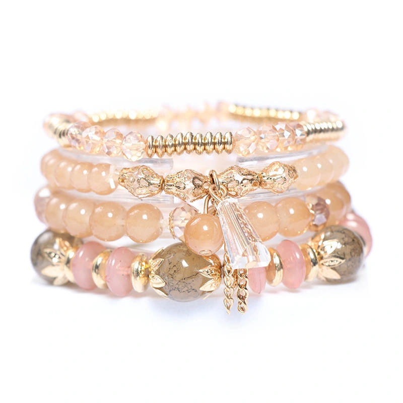 Bohemian Bracelet Sets For Women - Stackable Stretch Multi-color For Women Hippie Bracelets Dainty Jewelry Best Friend Gift 1