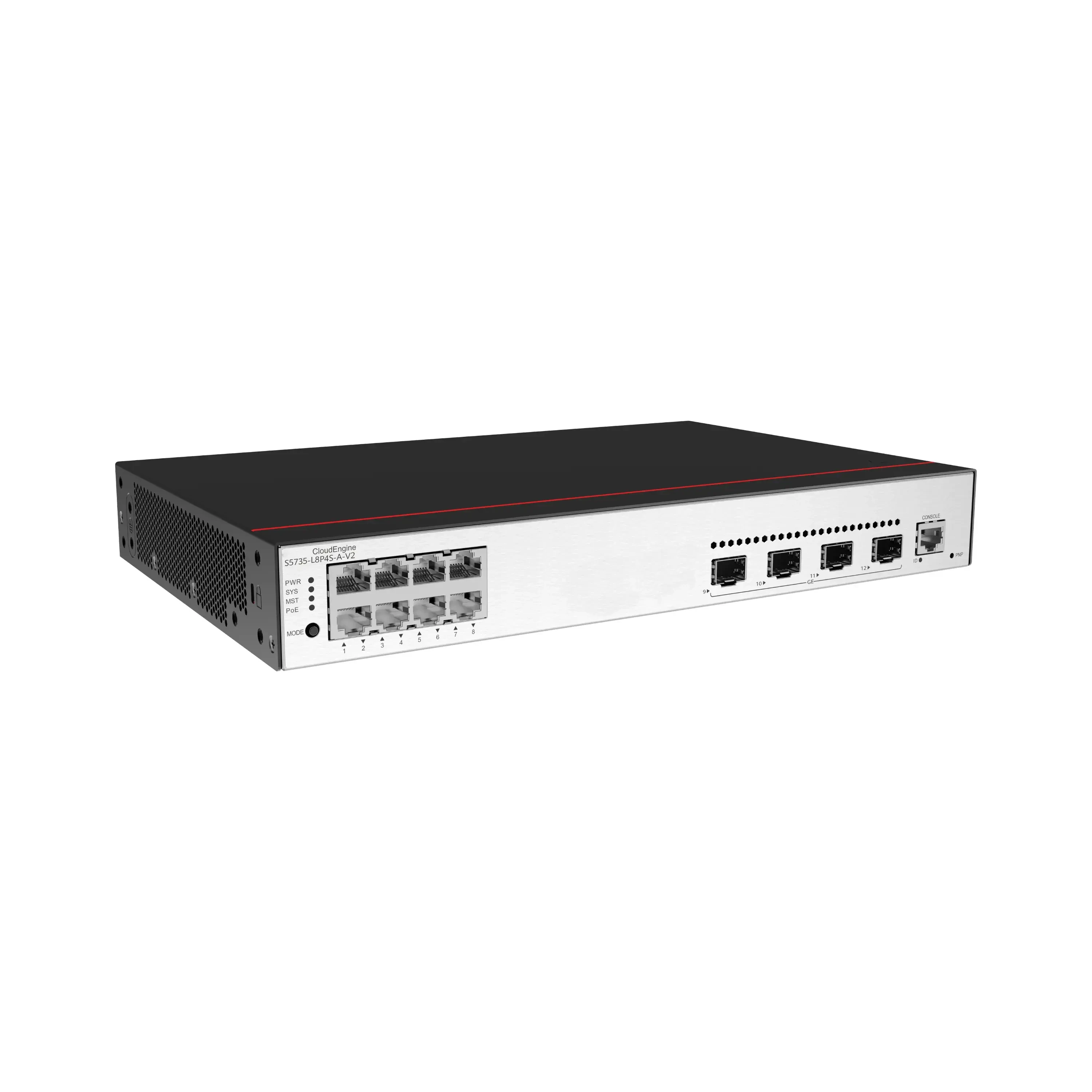S5735I-L8P4X-A-V2 98012151 (8*10/100/1000BASE-T ports, 4*10GE SFP+ ports, PoE+, AC power) enterprise access switch 1