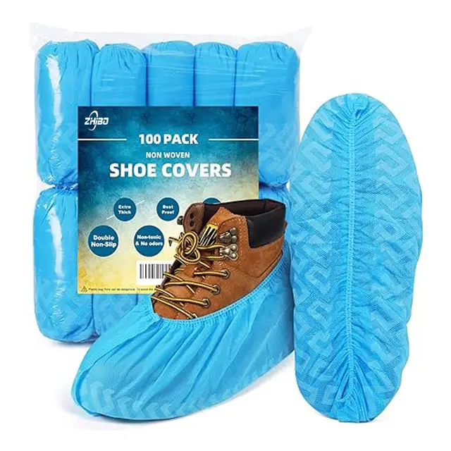 Disposable Shoe Covers Suitable For Indoor And Outdoor Use Protective Cover Fits Almost Most Shoes 100 Pack (50 Pairs) 1
