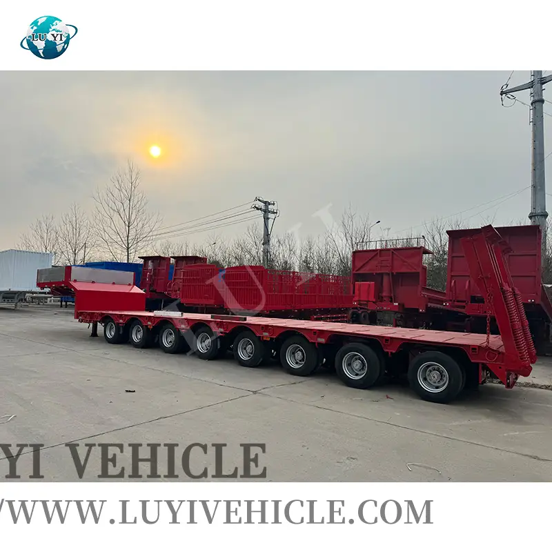 8 Axle 100 Ton Lowbed Semi Trailer | LUYI 1