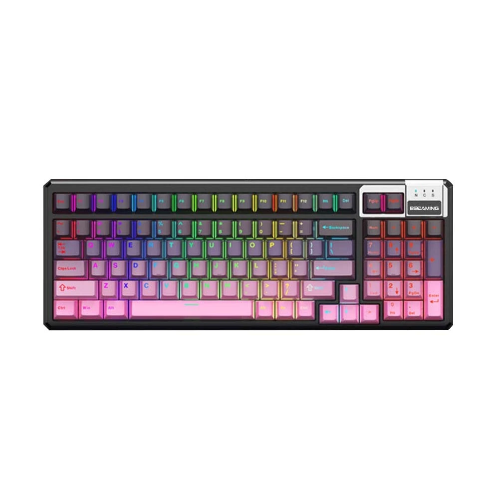 Esgaming Structure de joint swappable à chaud personnalisé Kit de clavier mécanique RVB Kit arabe espagnol russe de jeu câblé thaïlandais 1