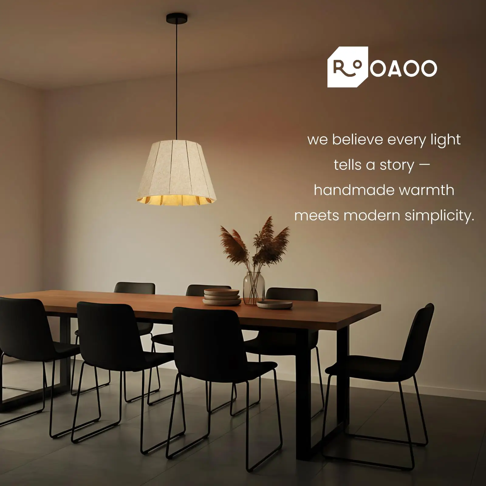 Lampenkap van akoestisch PET-vilt met hangfunctie voor de woonkamer 1