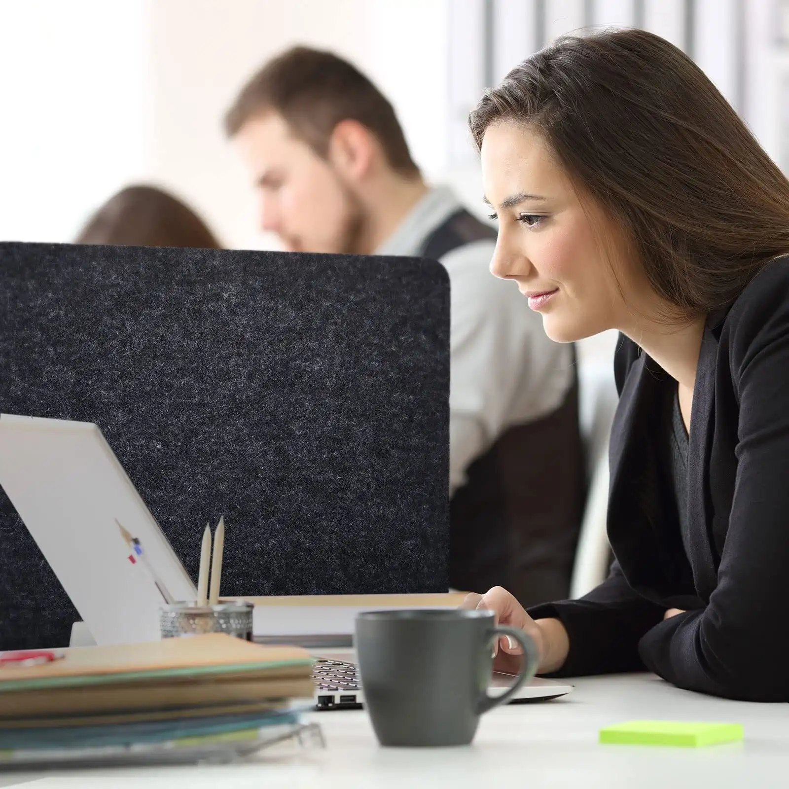 Hangszigetelő panelek és poliészter szálas akusztikus asztali elválasztó a zajszabályozáshoz 1