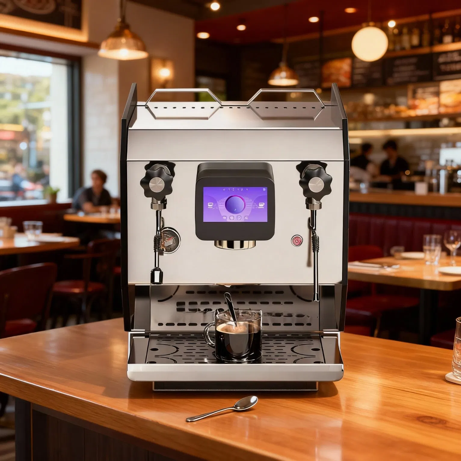 카페 및 커피숍을 위한 상업용 등급 부품으로 제작된 Kaesid 반자동 에스프레소 머신 1