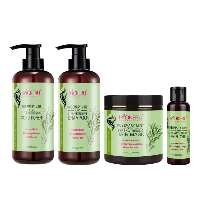 Champú y acondicionador de romero, 500 ml, hidratante, con extracto vegetal, protector del color, nutritivo, para todo tipo de cabello, unisex, para adultos. 1