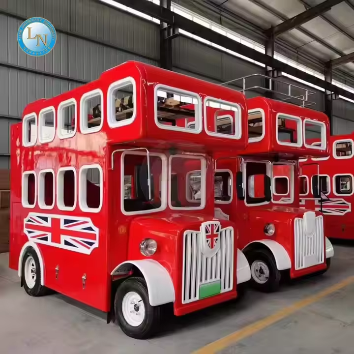Electric London-Style Double Decker Tour Bus - Scenic & Quiet Sightseeing for City Tours & Historic Districts | LINO 3