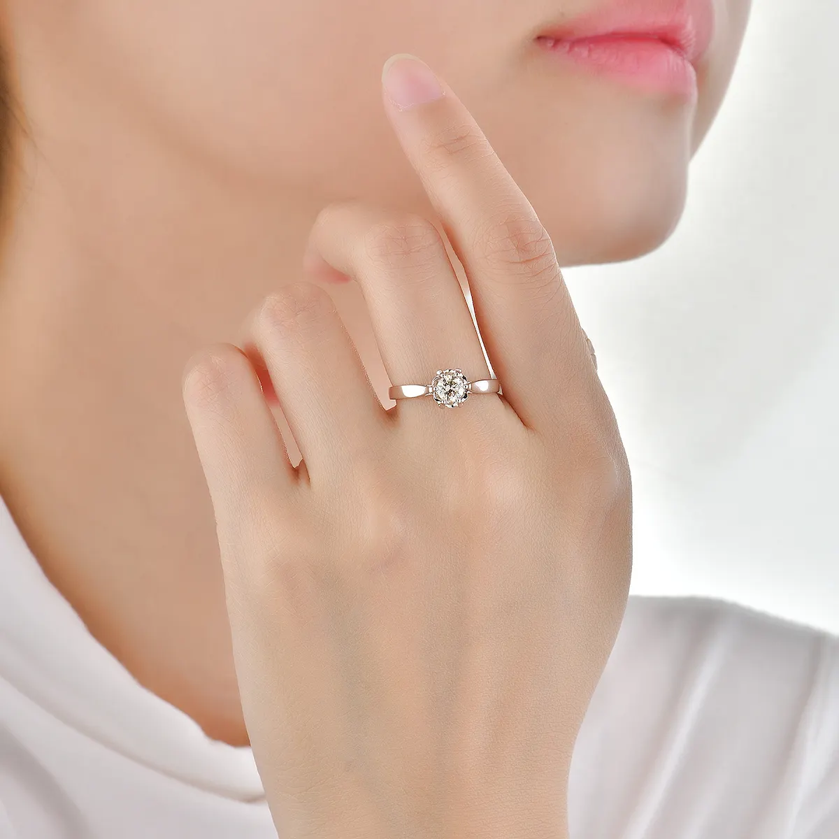 Emerald Cut Engagement Rings Lab Grown Lab Diamond Ring Wholesale - DKL Jewelry 5