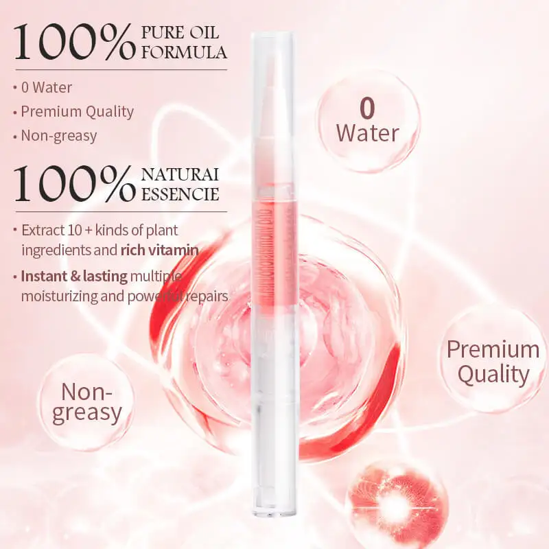 Custom 5ml Nail Cuticle Oil Pen, 8 Styles Nutrition Revitalizer Brush 1