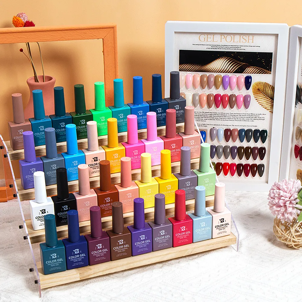 مجموعة طلاء أظافر جل بالأشعة فوق البنفسجية سعة 15 مل، 36 لونًا، علامة تجارية خاصة، مصنعة حسب الطلب. 1
