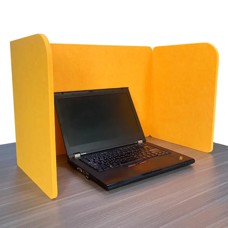 Testreszabható zajcsökkentő PET akusztikus asztali elválasztók – összecsukható válaszfal 1