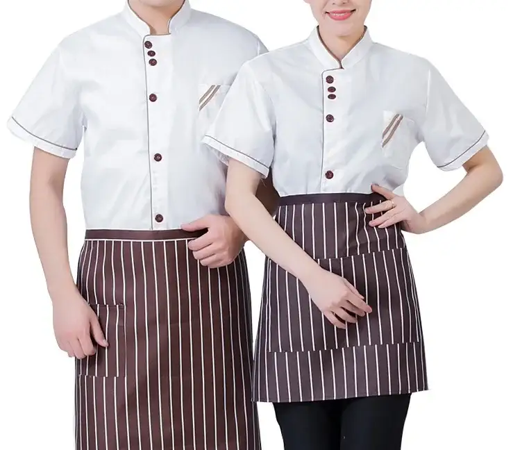 Uniformes de chef unissex personalizados para restaurantes/hotéis 1