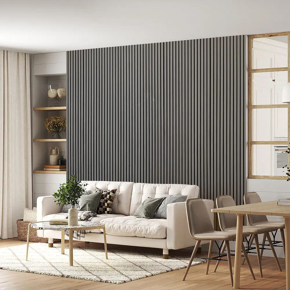 Premium Wood Slat Acoustic Wall Panel – Sound Absorbing Decorative Panel 1
