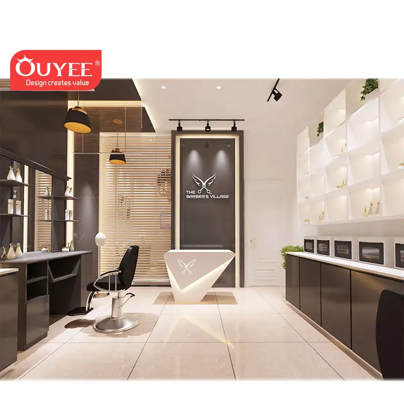 طاولة استقبال صالون تجميل مصممة حسب الطلب - طاولة صالون تجميل (الحد الأدنى للطلب 5) 1