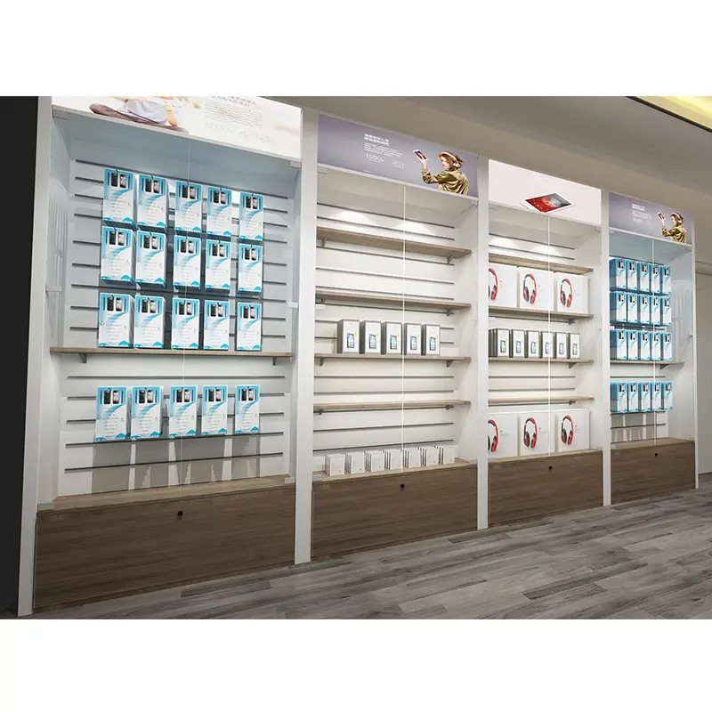 خزانة عرض في متجر للهواتف المحمولة - تجهيزات المتجر 1