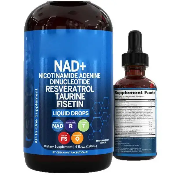 Active Whale NAD+ 60ml Drops Resveratrol Taurine Immune GMP 1