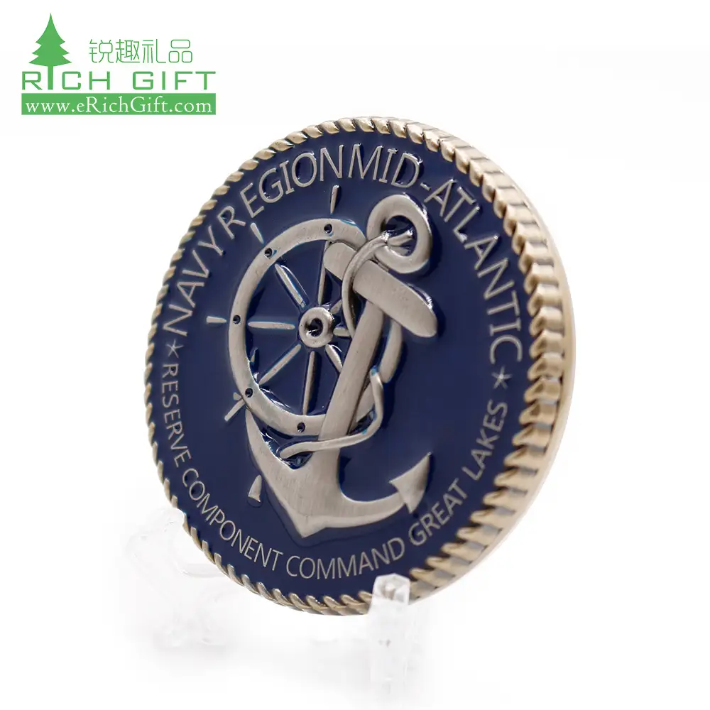 Custom Navy Challenge Coins - Military Coin Manufacturer | EverRichGift 1