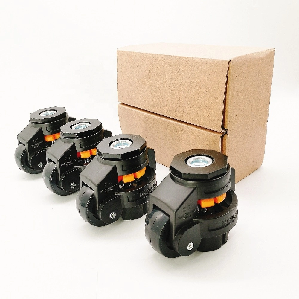 Heavy Duty Aluminum Alloy Housing GD 40 60 80 100 120 150 Adjustable Height Caster Leveling Nylon Wheel1 1