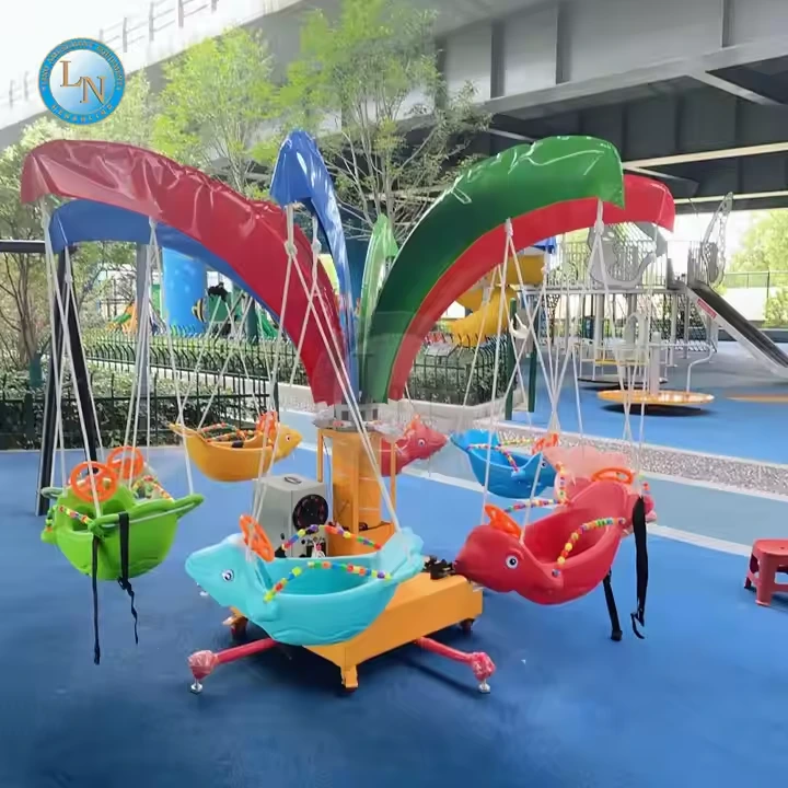 Commercial Small Children's Amusement Equipment Electric Shopping Mall Swing Playground Mini Carousel For Children For Sale 1